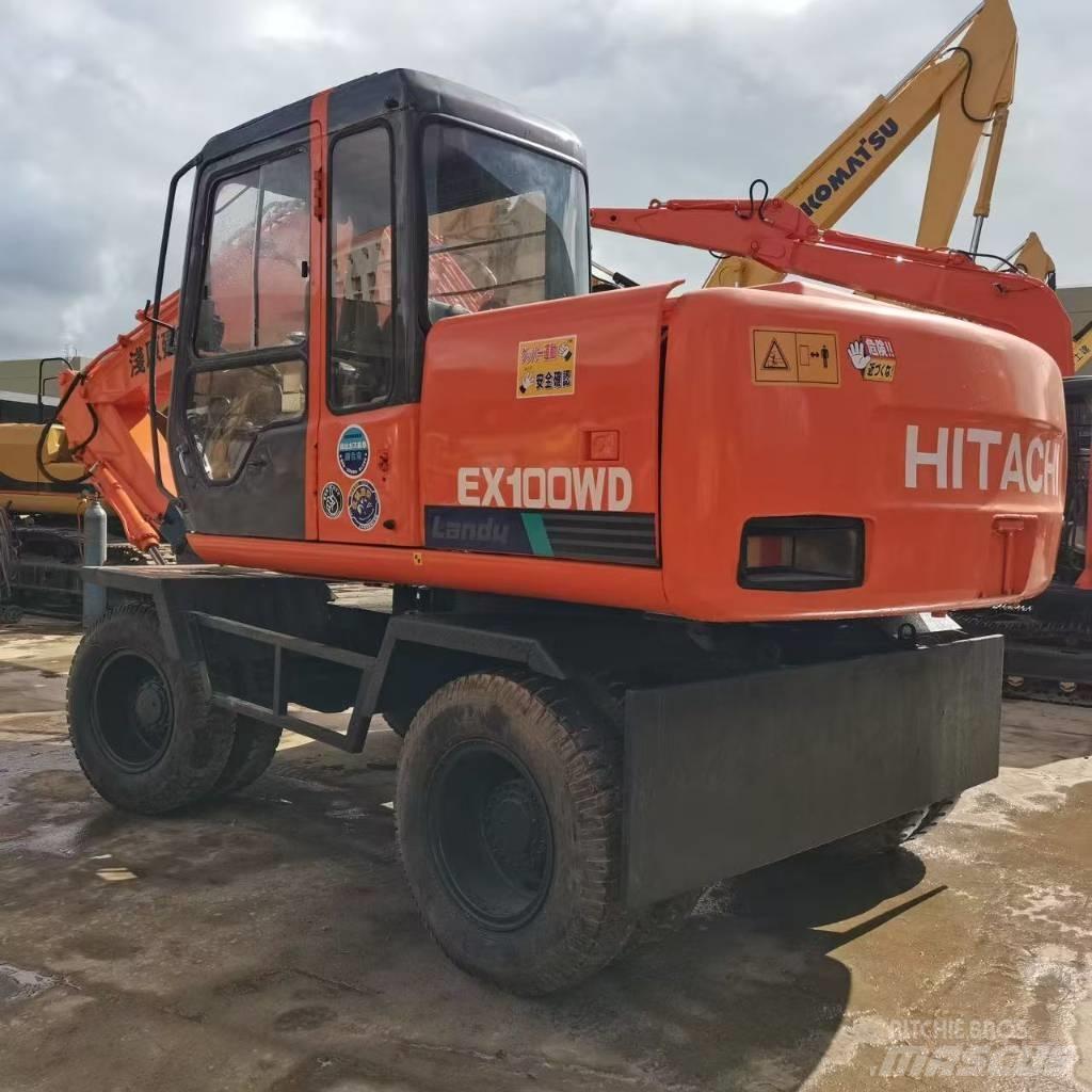 Hitachi EX 100 W D Pelle sur pneus
