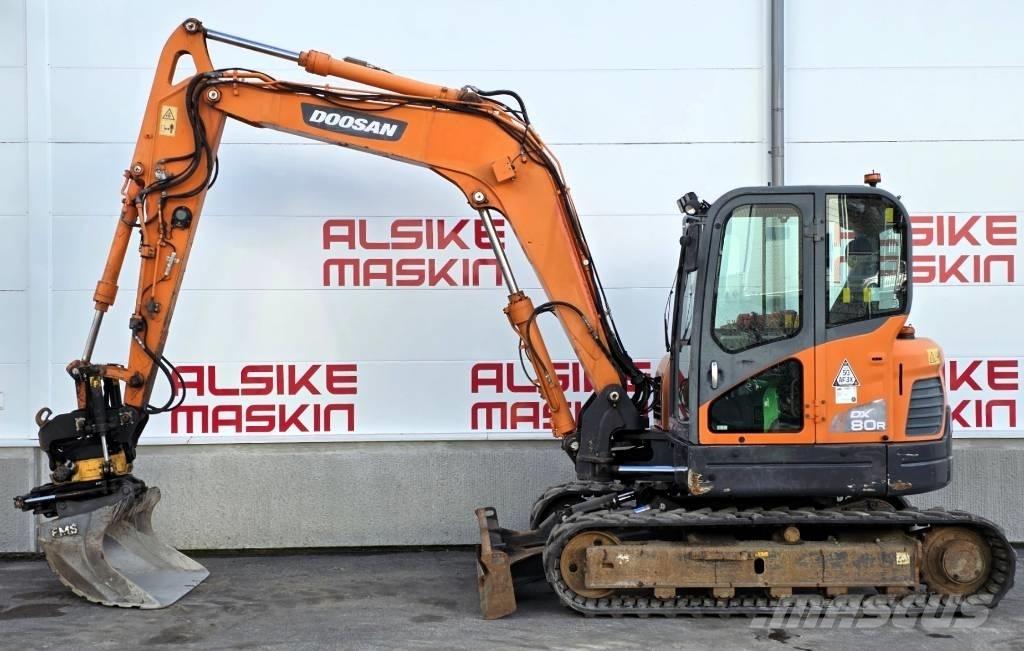 Doosan DX 80 R Mini pelle 7t-12t