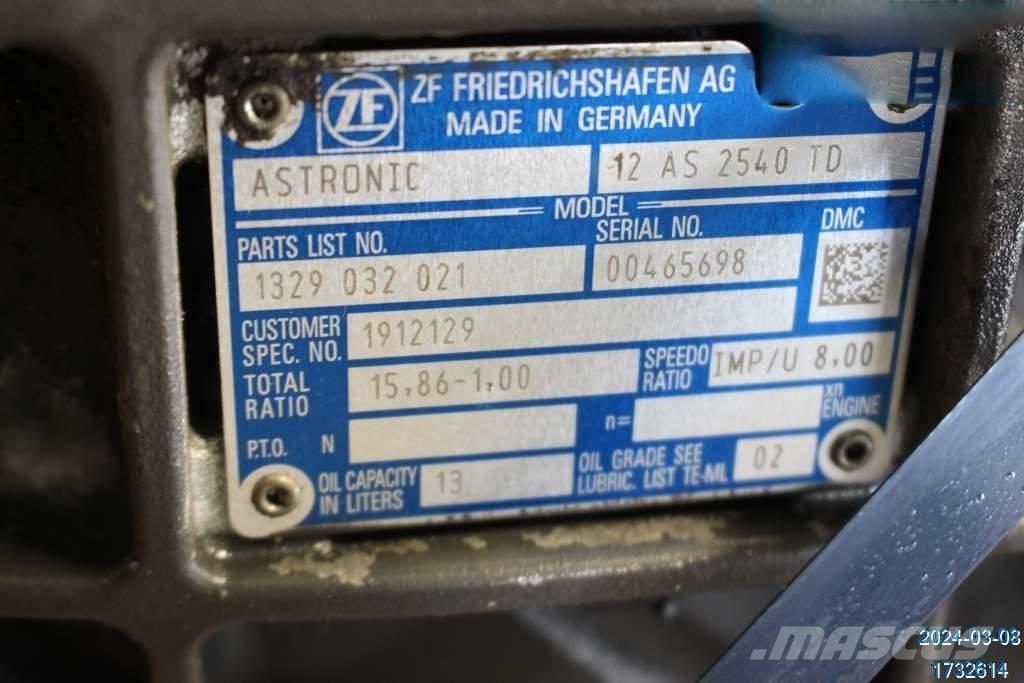 DAF XF 510 Boîte de vitesse