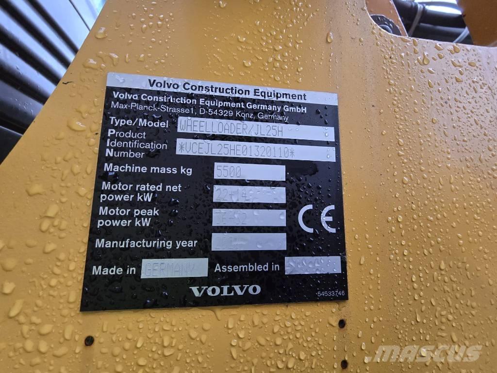 Volvo JL25H Electric Chargeuse sur pneus