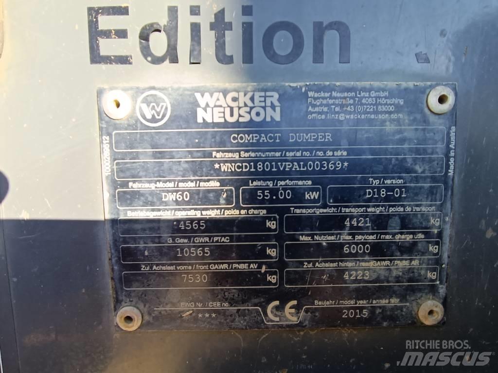 Wacker Neuson DW 60 Mini tombereau