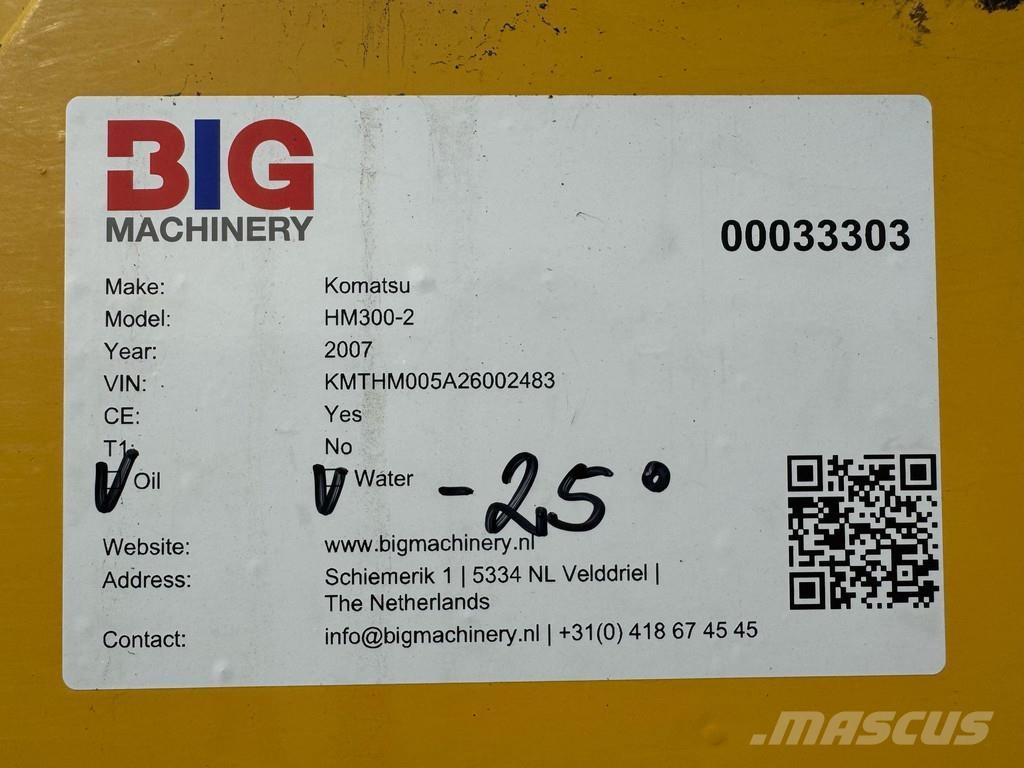 Komatsu HM300-2 Tombereau articulé