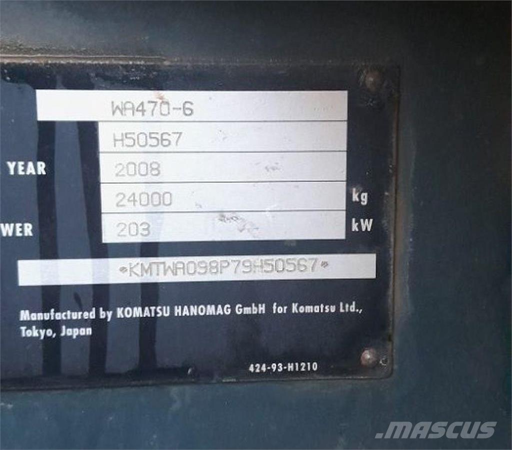 Komatsu WA470-6 Chargeuse sur pneus