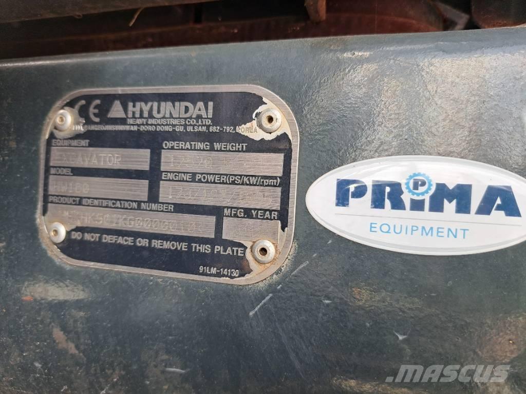 Hyundai HW 160 Pelle sur pneus