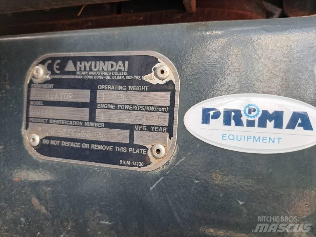 Hyundai HW160 Pelle sur pneus