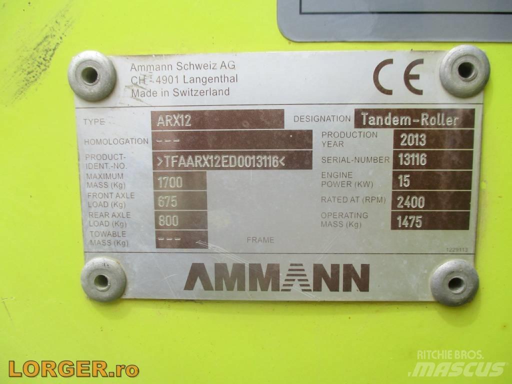 Ammann ARX 12 Rouleaux tandem