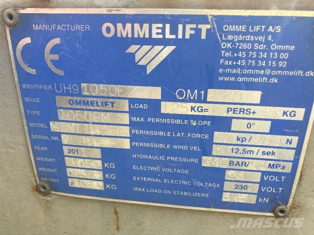 Omme lift Mini 10 Remorque nacelle