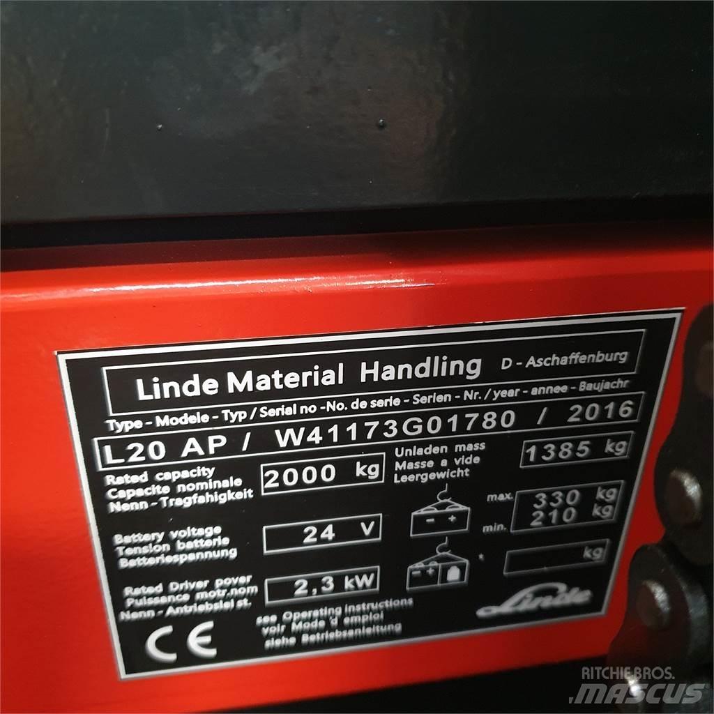 Linde L20APi Gerbeur accompagnant