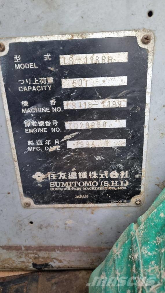 Sumitomo LS118RH5 Grue sur chenilles
