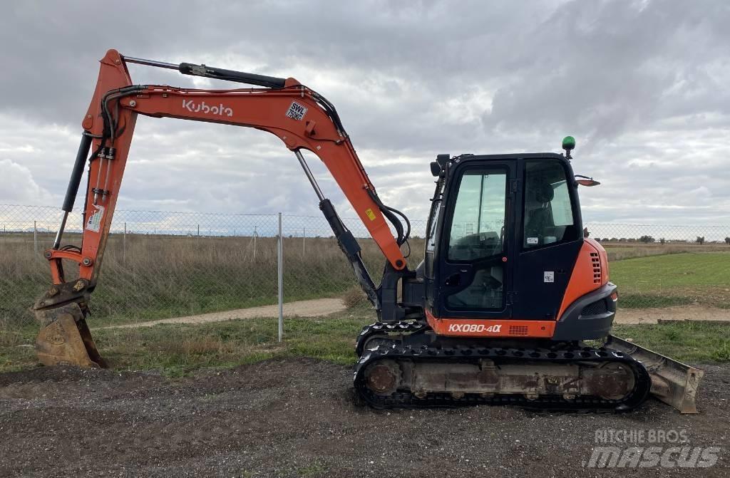 Kubota KX 080-4 Mini pelle 7t-12t