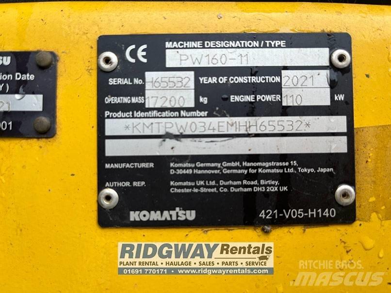 Komatsu PW 160 Pelle sur pneus