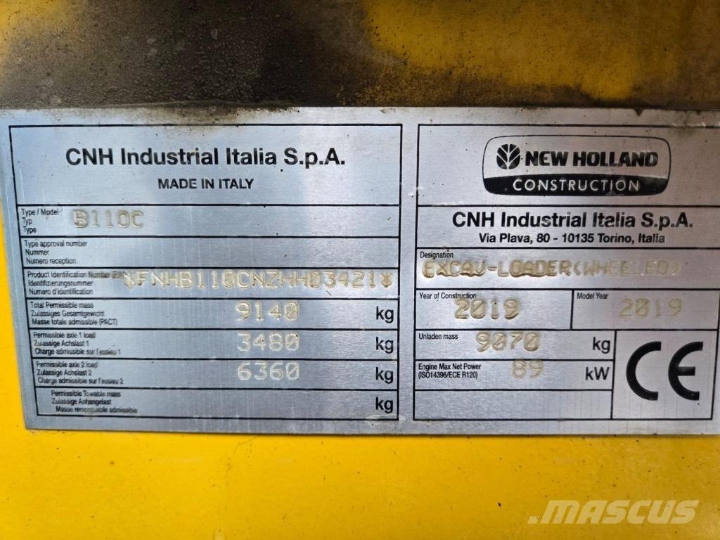 New Holland B 110 C Tractopelle