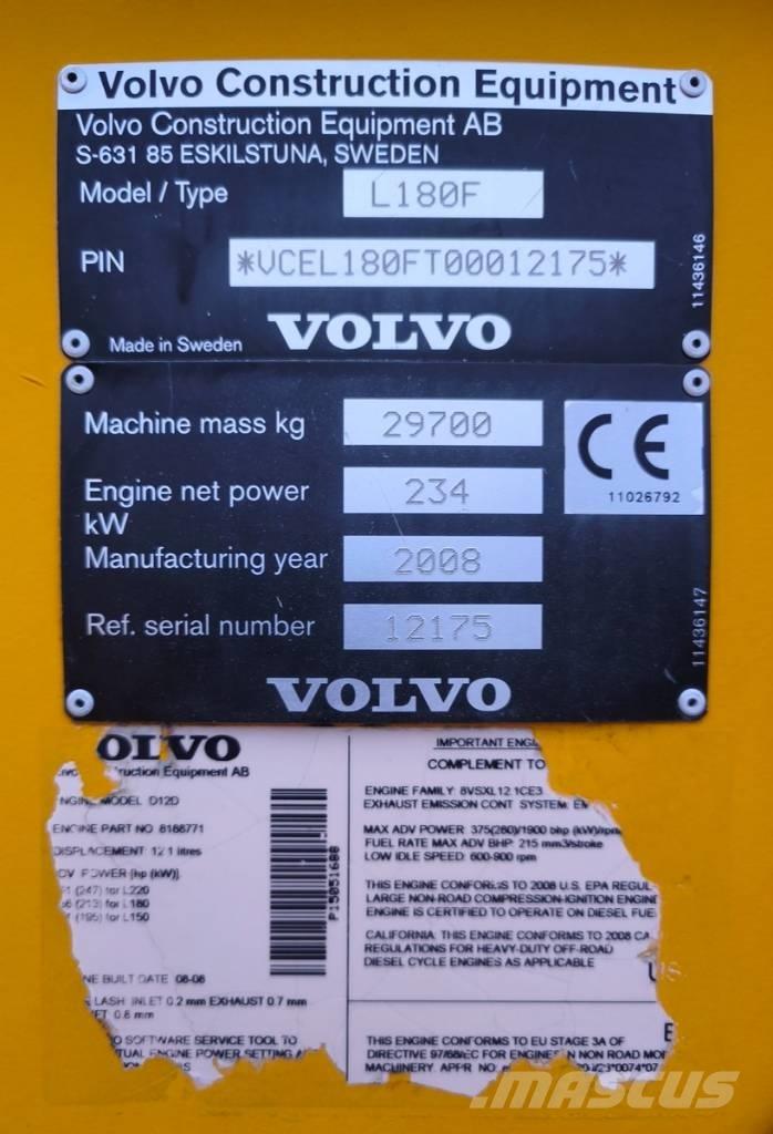 Volvo L 180 F Chargeuse sur pneus