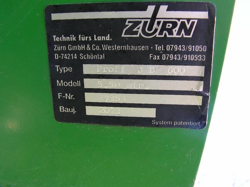 Zürn Profi 600 Barre de coupe pour moissonneuse batteuse
