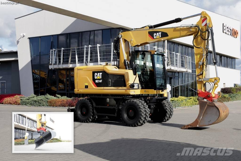 CAT M 314 F Pelle sur pneus