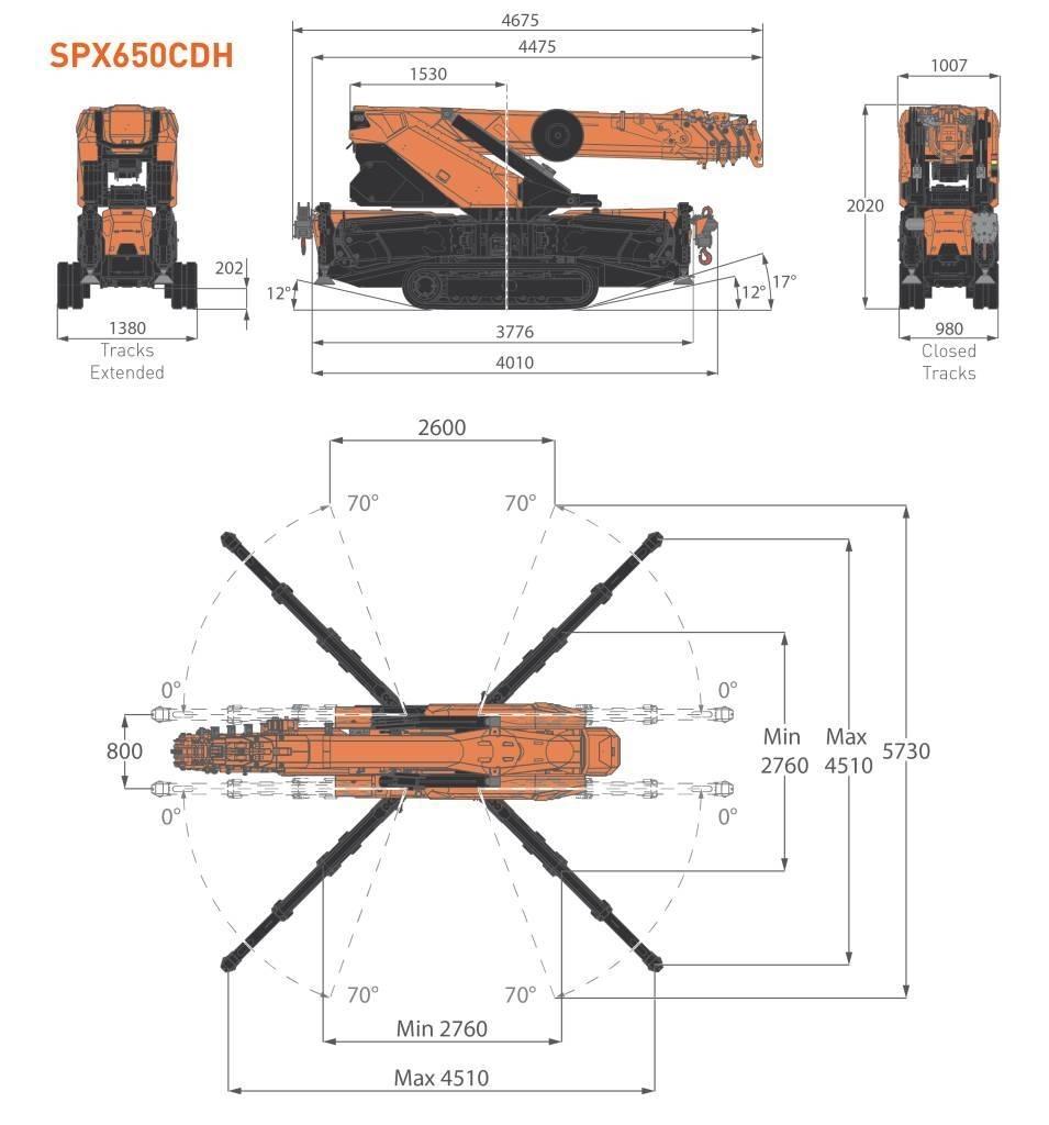 Jekko SPX650CDH Mini grue