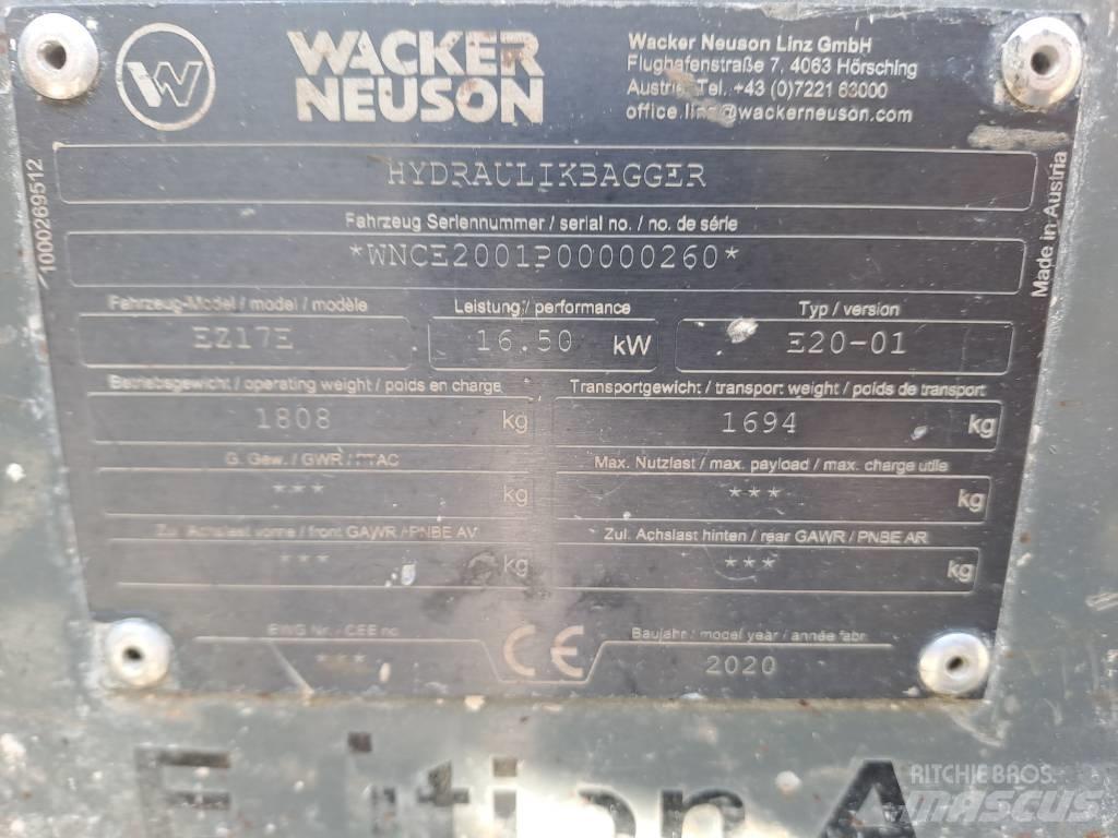 Wacker Neuson EZ17e Pelle sur chenilles