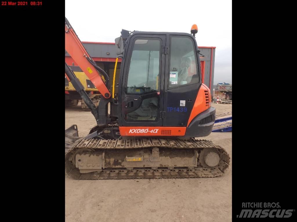 Kubota KX 080-4 Mini pelle 7t-12t