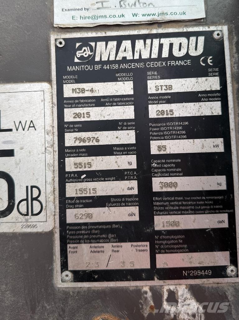 Manitou M30-4 ST3B Chariot télescopique