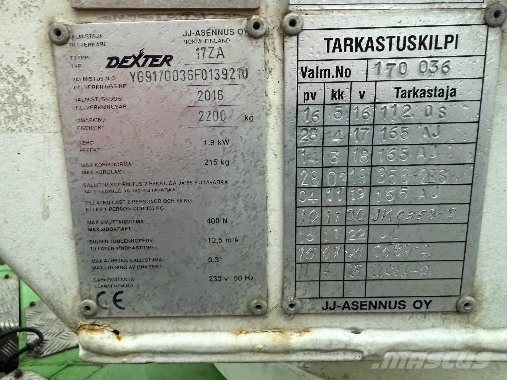 Dexter 17ZA Remorque nacelle