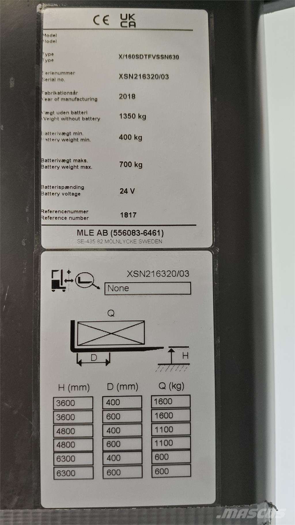 Atlet XSN160E Gerbeurs Automoteurs