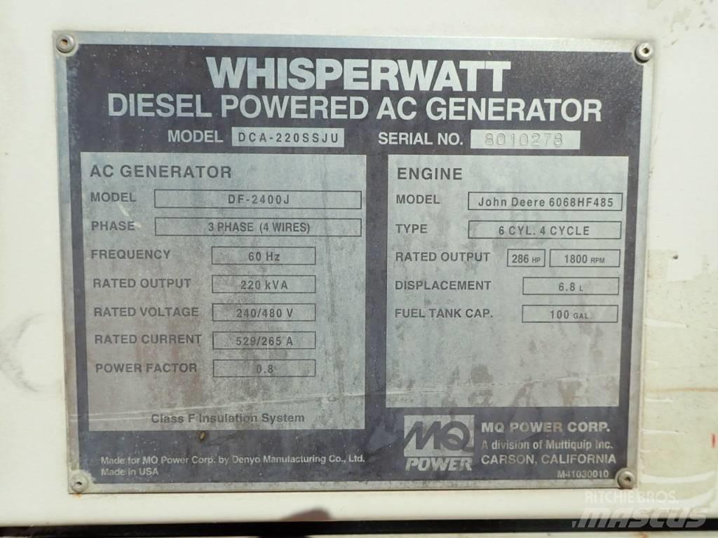 MultiQuip DCA220SSJU Générateurs diesel