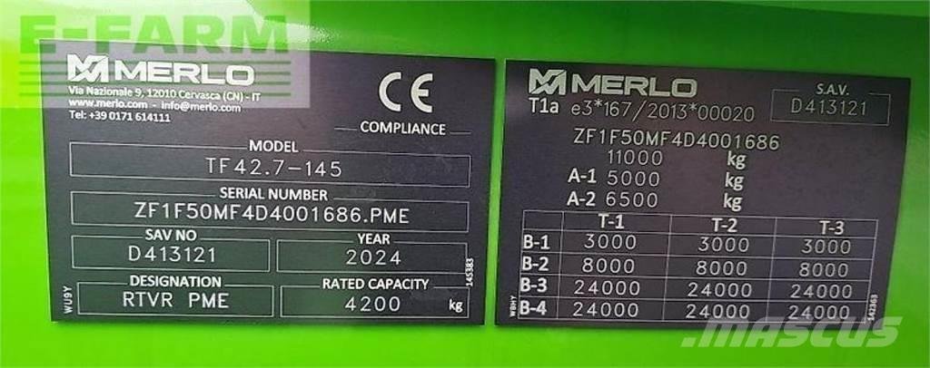 Merlo tf 42.7 - 145 Télescopique agricole