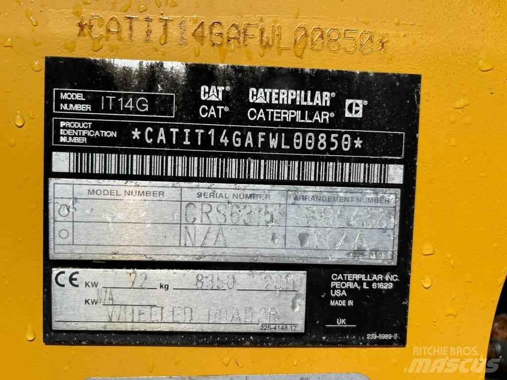 CAT IT 14 G Chargeuse sur pneus