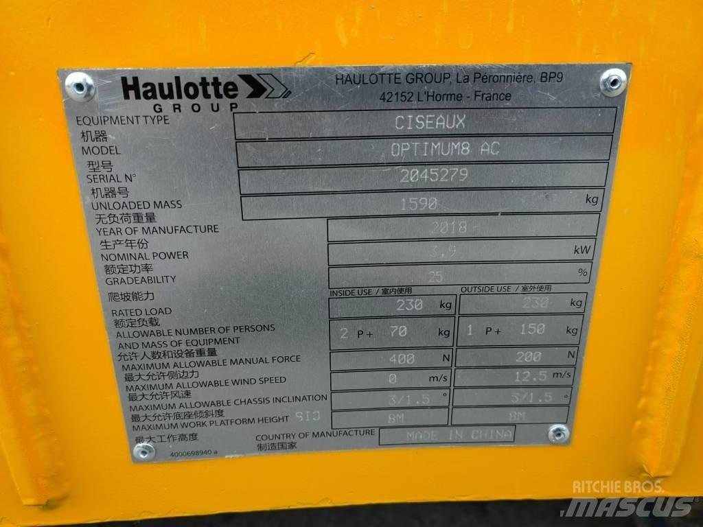 Haulotte OPTIMUM 8 Nacelle ciseaux