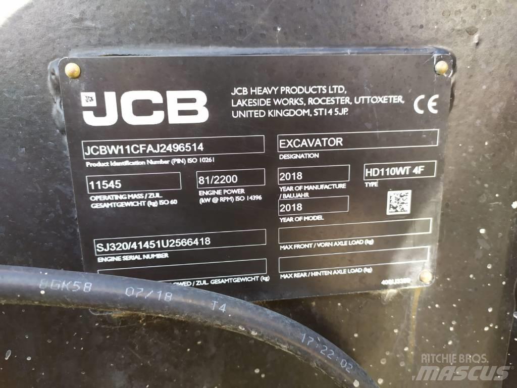 JCB Hydradig Pelle sur pneus