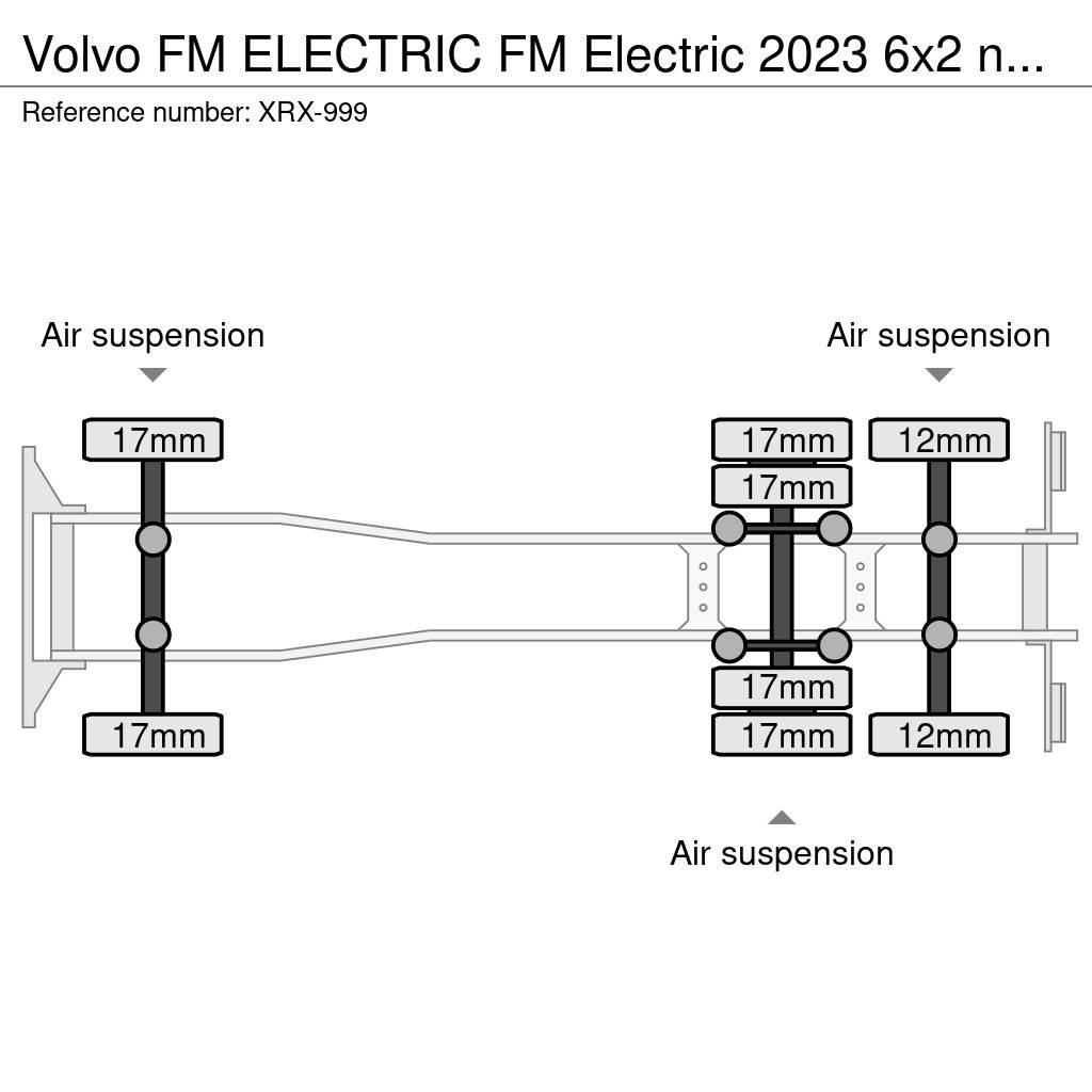 Volvo FM ELECTRIC Camion plateau ridelle avec grue