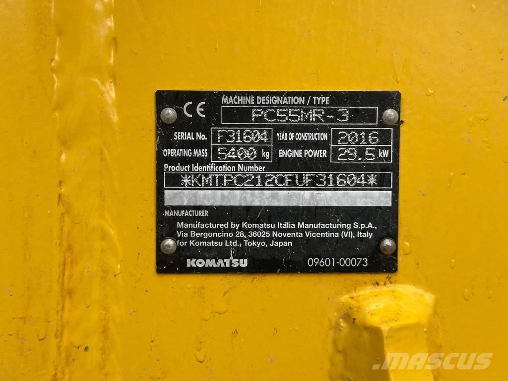 Komatsu PC55-MR3 Mini pelle < 7t