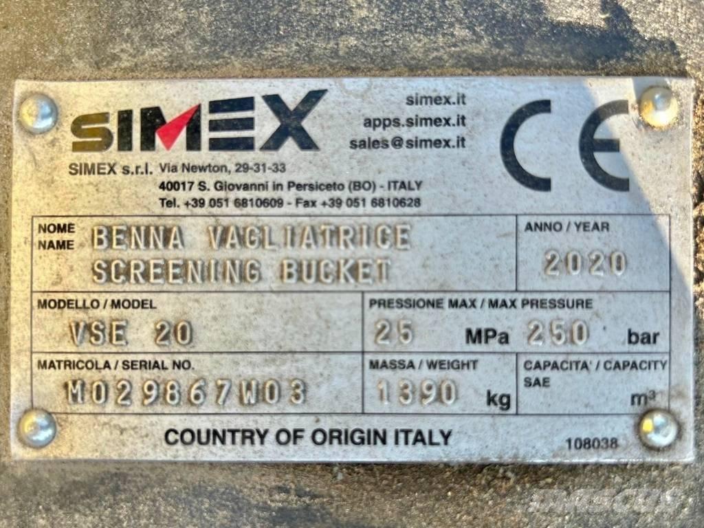 Simex VSE20 Godets cribleurs
