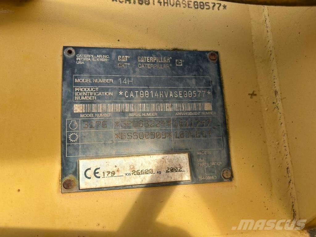 CAT 14 H VHP Niveleuse