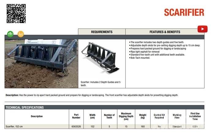 Bobcat Scarifier Entretien du sol - Autres