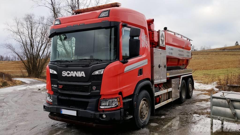 Scania P450 XT Camion aspirateur, Hydrocureur