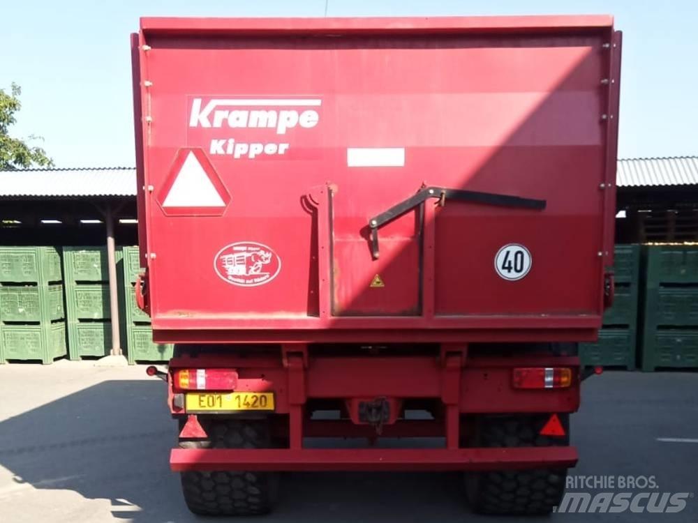 Krampe Big Body 550 Semi remorque plateau ridelle