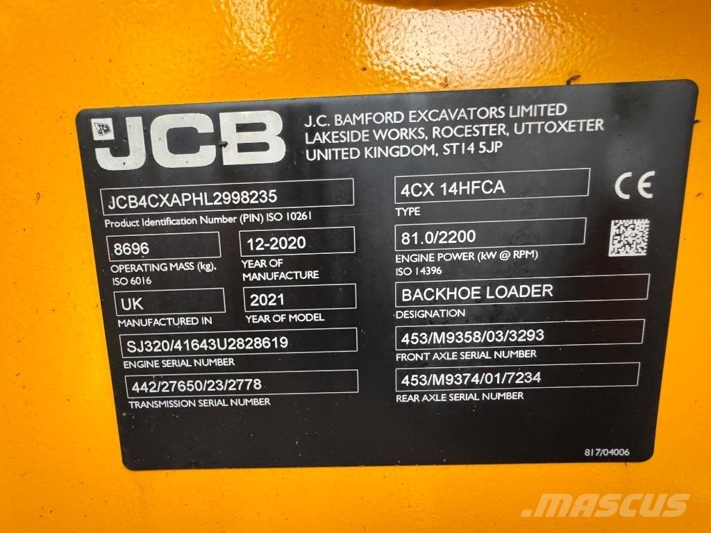 JCB 4 CX 14 Tractopelle