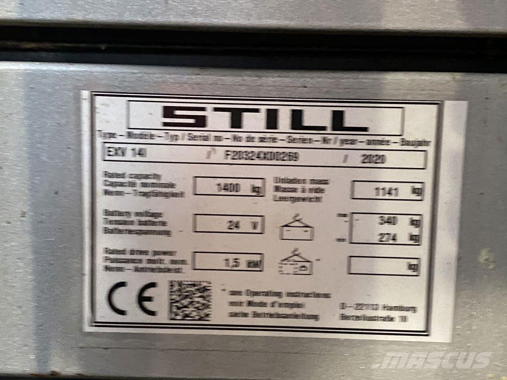 Still EXV14I Gerbeur accompagnant