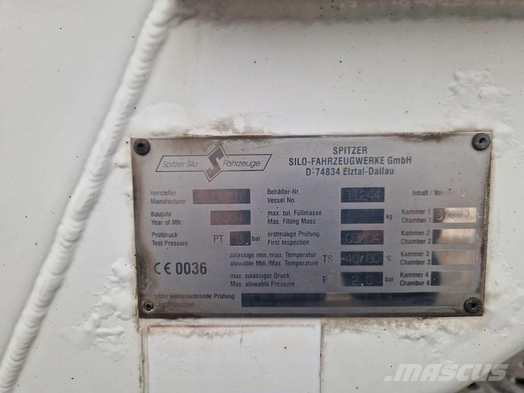 Spitzer SF 2737/2 P Semi remorque citerne