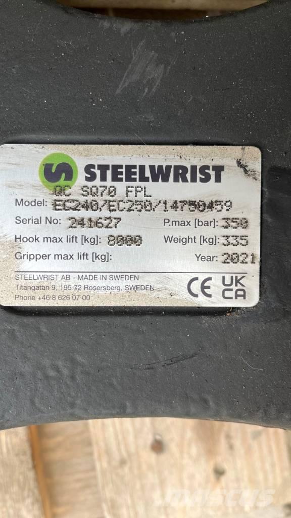 Steelwrist SQ70 Attache rapide pour godet