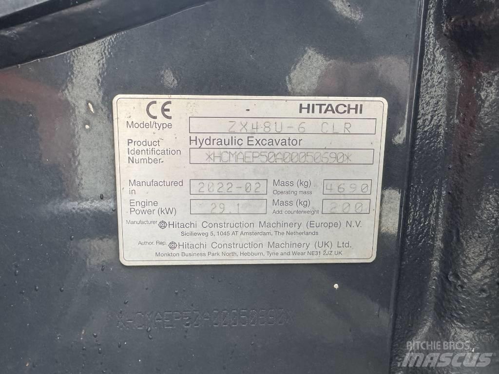 Hitachi ZX 48 U-6 Mini pelle < 7t
