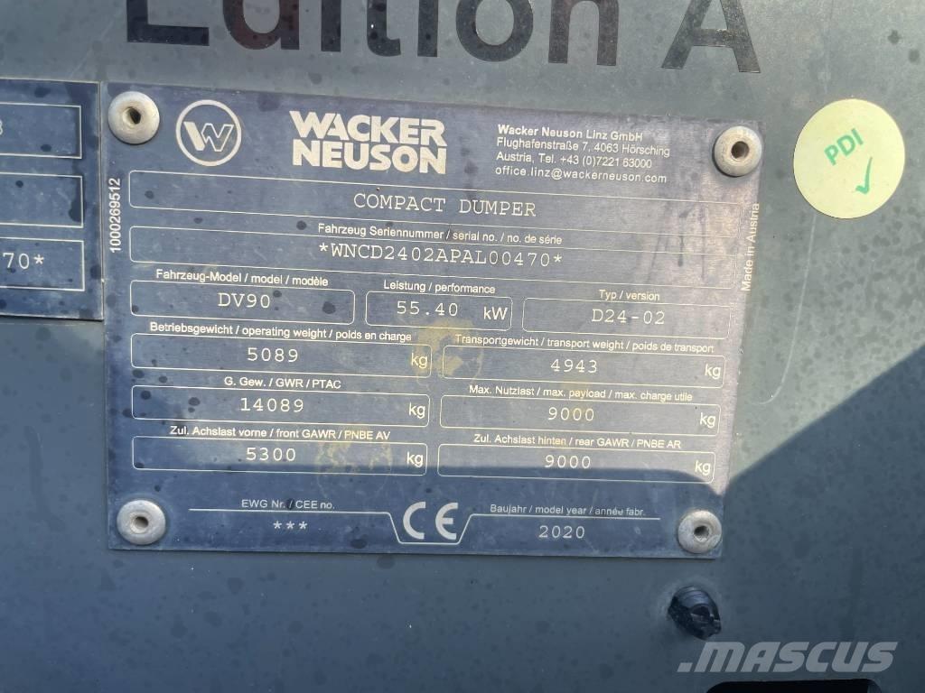 Wacker Neuson DV 90 Mini tombereau
