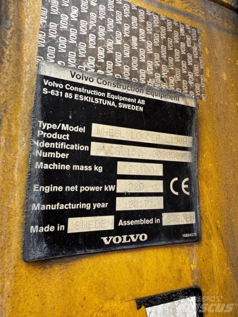 Volvo L150H Chargeuse sur pneus
