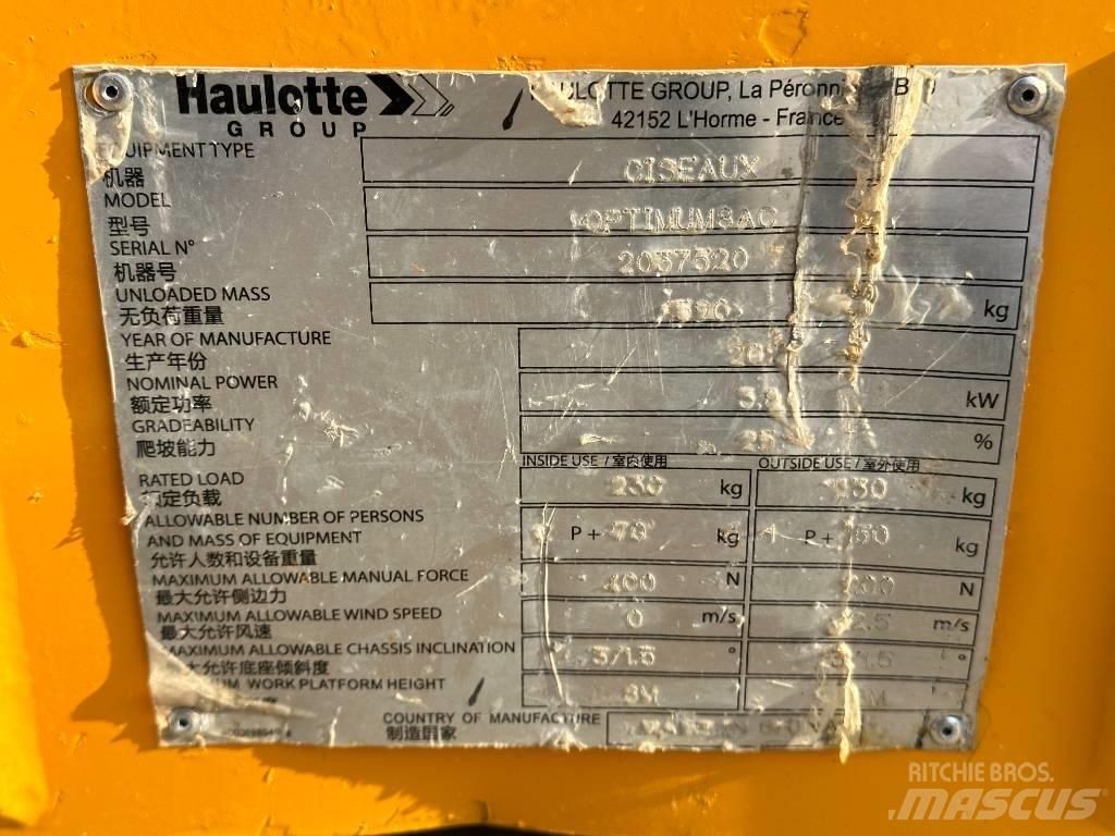 Haulotte OPTIMUM 8 Nacelle ciseaux