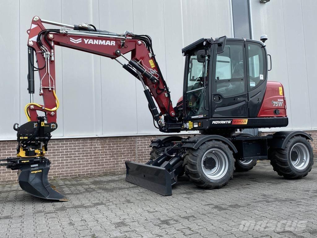 Yanmar B75W Pelle sur pneus