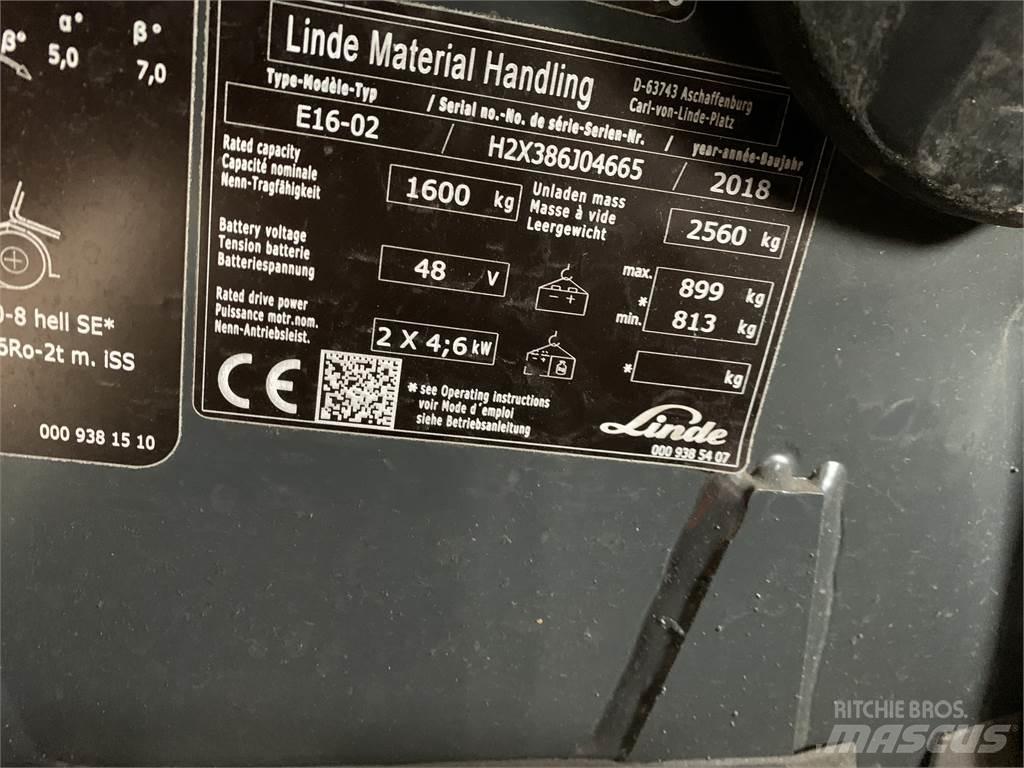 Linde E16 Chariots élévateurs électriques