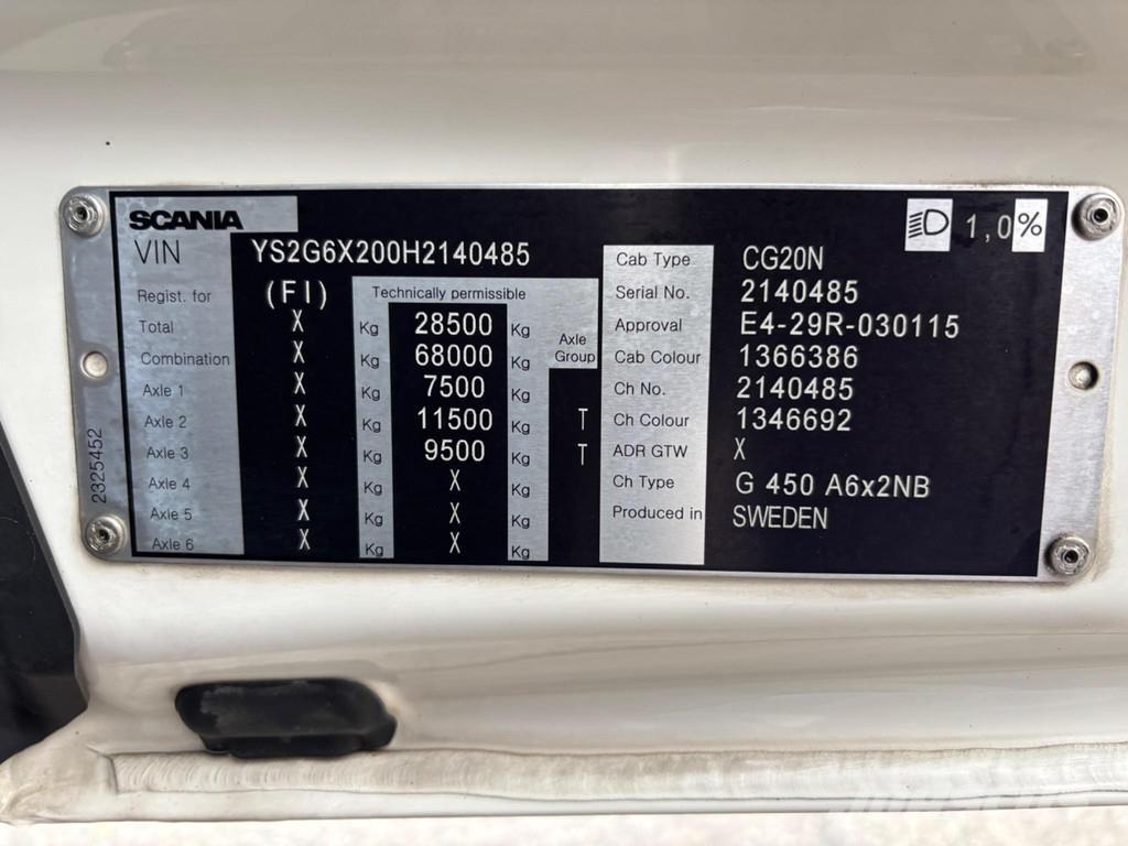 Scania G450 6x2 Tracteur routier