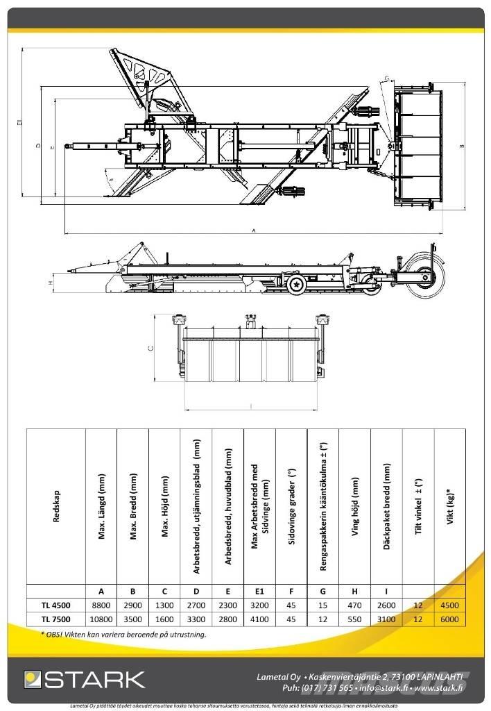 Stark TL7500 Niveleuse