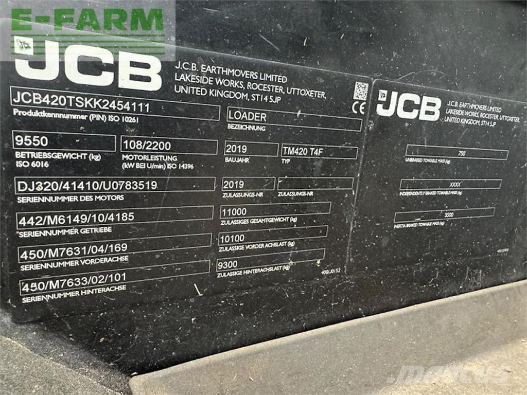 JCB tm 420 Télescopique agricole